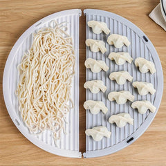 1pc Round Serving Tray Chinese Dumplings Mat Non Stick Sashimi Sushi Plates