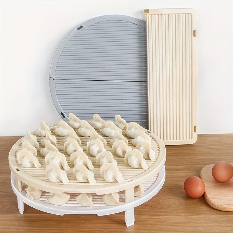 1pc Round Serving Tray Chinese Dumplings Mat Non Stick Sashimi Sushi Plates