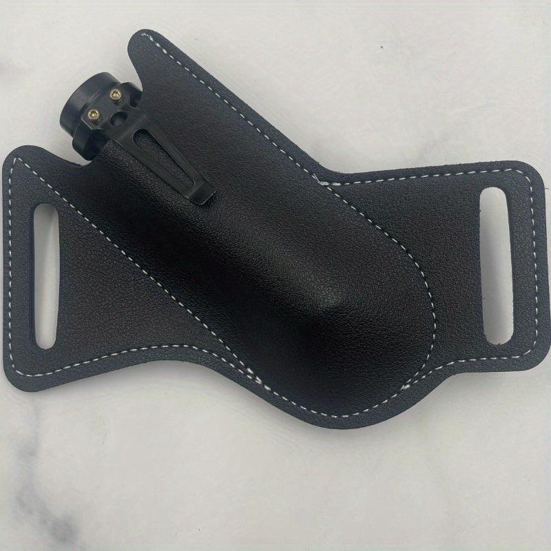1pc Leather Sheaths Folding Protector Pocket Sheath Waist Hanging Sheath