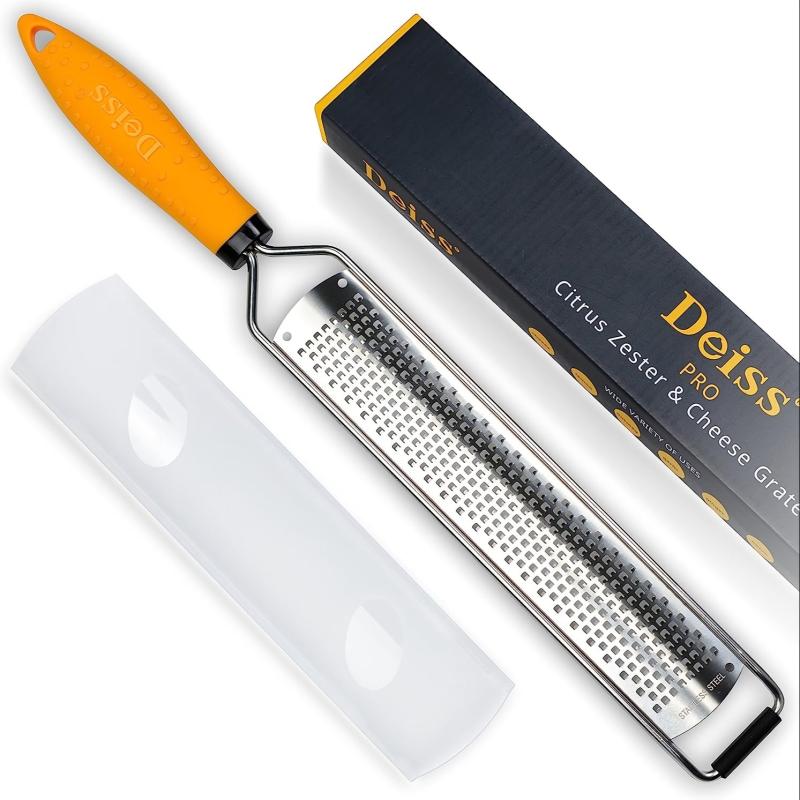 2pcs Lemon Zester Cheese Grater Stainless Steel Manual Ginger Shredder