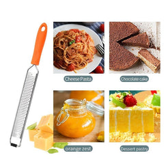 2pcs Lemon Zester Cheese Grater Stainless Steel Manual Ginger Shredder
