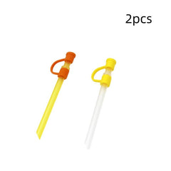 2pcs Silicone Straw Cover for Healthy Drinking