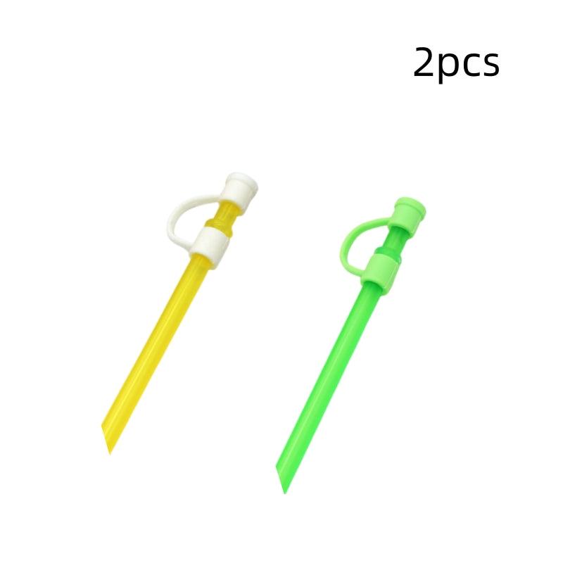 2pcs Silicone Straw Cover for Healthy Drinking