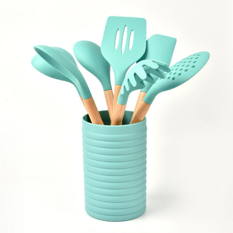 8pcs Silicone Utensil Set Heat Resistant Kitchen Utensil Set Safety