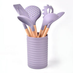 8pcs Silicone Utensil Set Heat Resistant Kitchen Utensil Set Safety