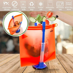 6pcs Baggy Rack Sandwich Bag Racks Holder Food Storage Bags Rack