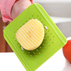 6pc Vegetable Slicer With Hand Guard & Potato Chopper + Bonus Peeler