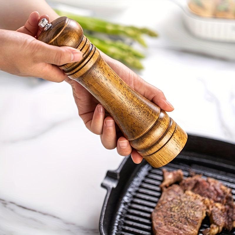 Wooden Pepper Grinder Salt Ginder Manual Spice Mill Spice Crusher Bottle