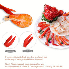 10pcs Stainless Steel Seafood Tools Lobster Crab Pliers Shell Cutters Leg Forks