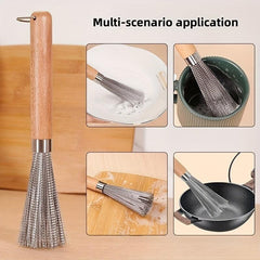 Hangable Stainless Steel Pot Brush - Household Stain Remover
