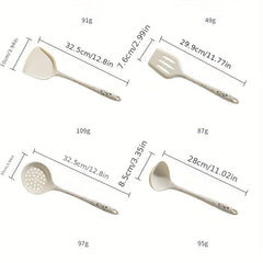 1pc Silicone Kitchen Utensils Non stick Cooking Spatula Frying Shovel Soup Spoon