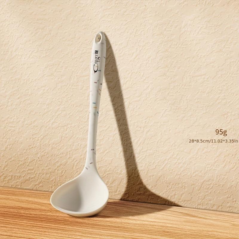 1pc Silicone Kitchen Utensils Non stick Cooking Spatula Frying Shovel Soup Spoon