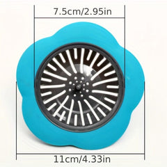 Flower Shaped Floor Drain Hair Trap for Kitchen and Bathroom