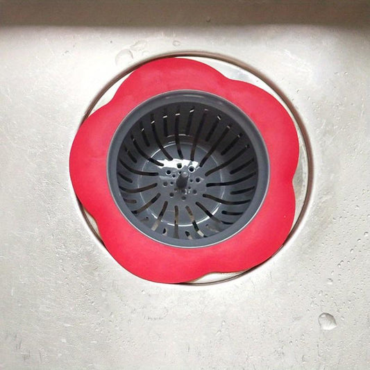 Flower Shaped Floor Drain Hair Trap for Kitchen and Bathroom