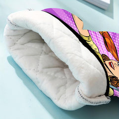 2pcs Cotton Oven Mitts Thermal Insulation Gloves Hot Oven Mitts For Microwave