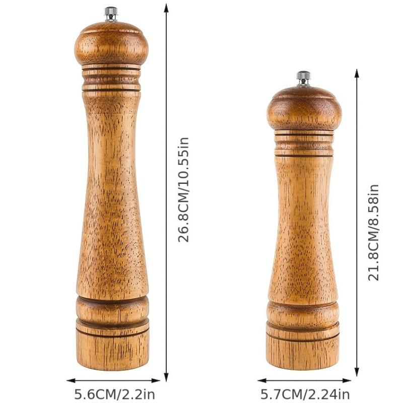 Wooden Spice Grinder Manual Pepper Mill Sea Salt Ginder