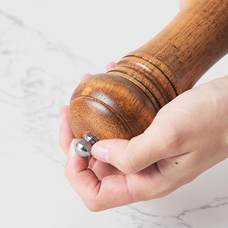 Wooden Spice Grinder Manual Pepper Mill Sea Salt Ginder