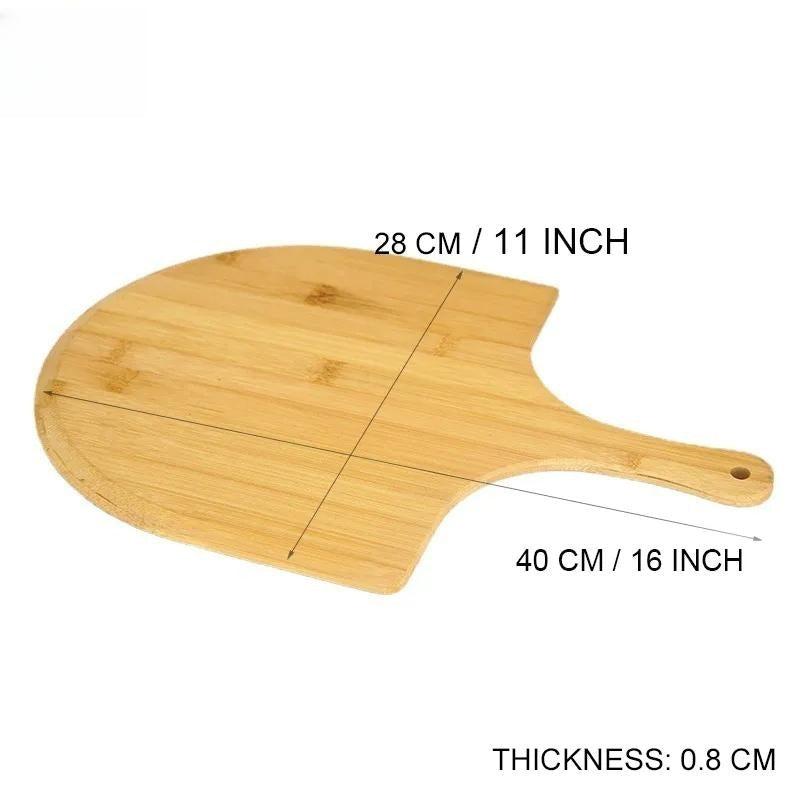 Wood Pizza Peel Paddle Cutting Board Cheese Board