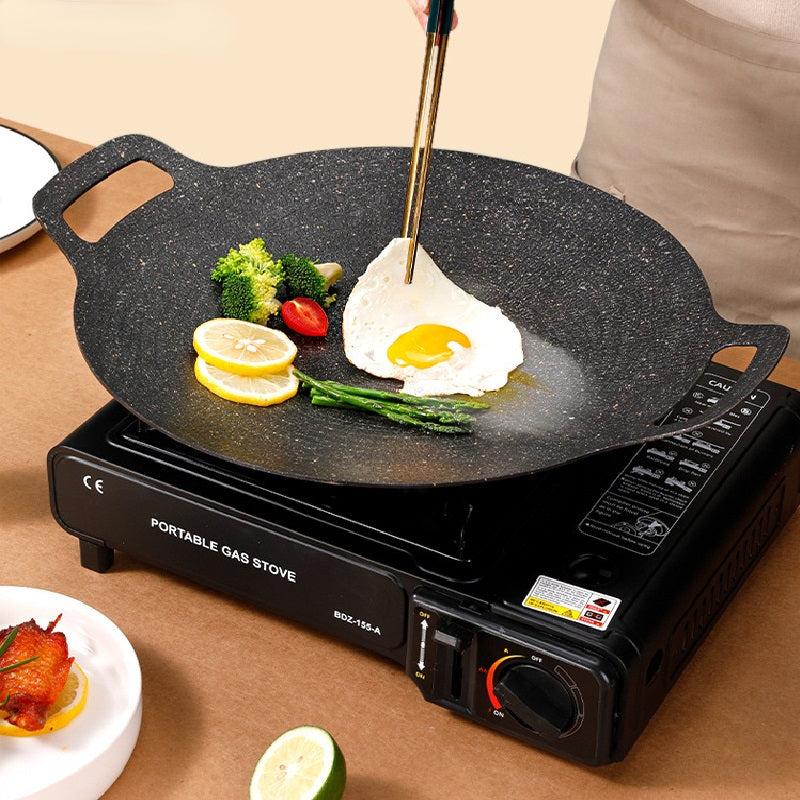 BBQ Pan Maifan Stone Grill Plate Non Stick Smokeless BBQ Steak Teppanyaki Plate