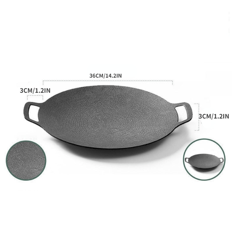 BBQ Pan Maifan Stone Grill Plate Non Stick Smokeless BBQ Steak Teppanyaki Plate