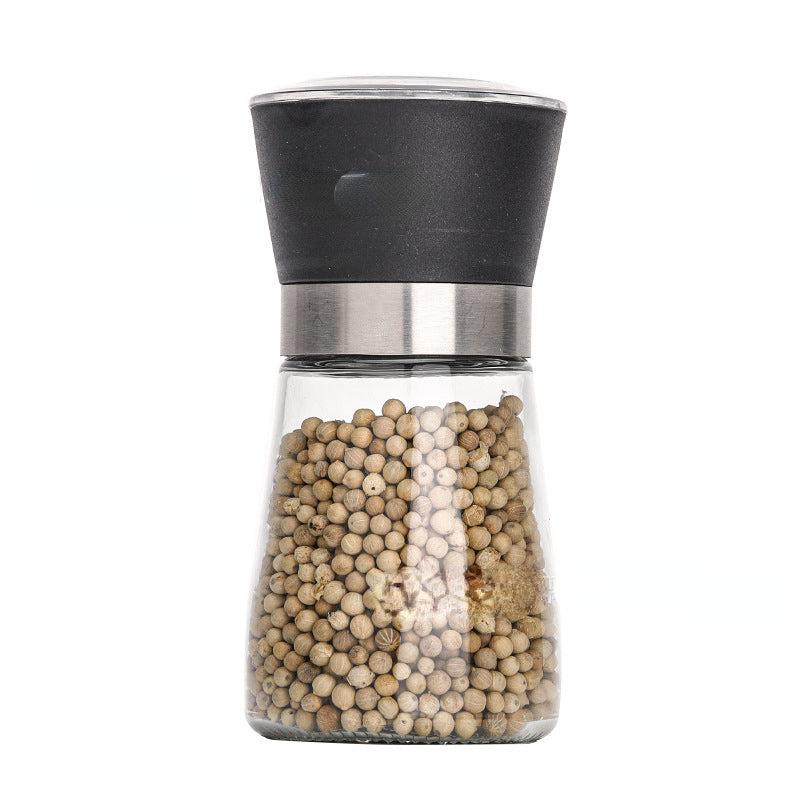 1pc Glass Spice Grinder Manual Pepper Mill Spice Crusher Sea Salt Ginder