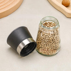 1pc Glass Spice Grinder Manual Pepper Mill Spice Crusher Sea Salt Ginder