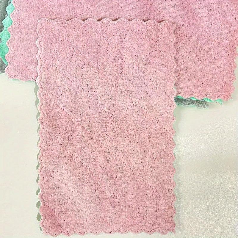 12pcs Antibacterial Scouring Pads Dish Cloths Cleaning Brush Kitchen