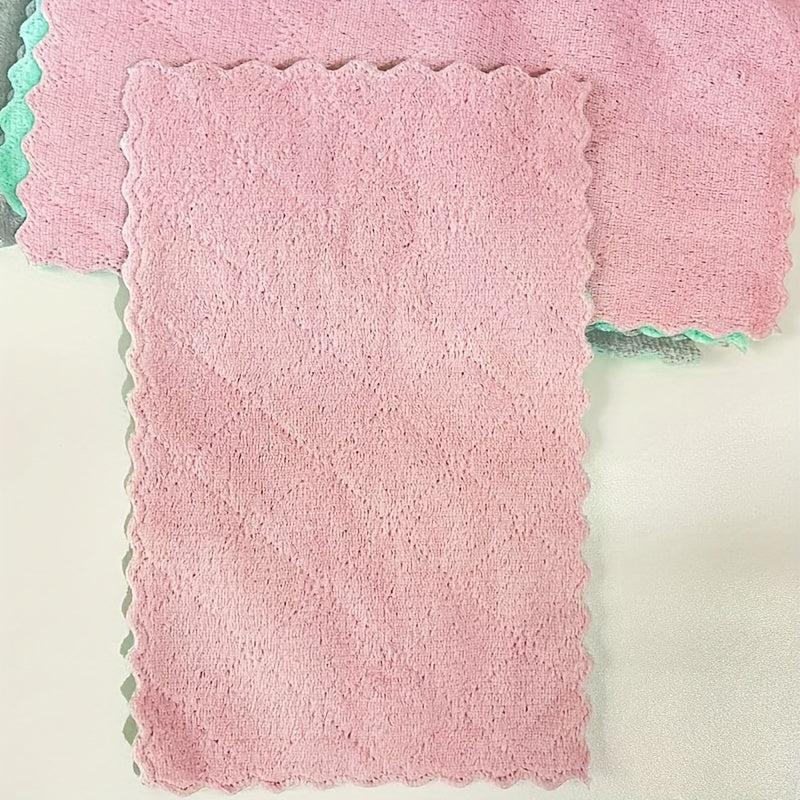 12pcs Antibacterial Scouring Pads Dish Cloths Cleaning Brush Kitchen