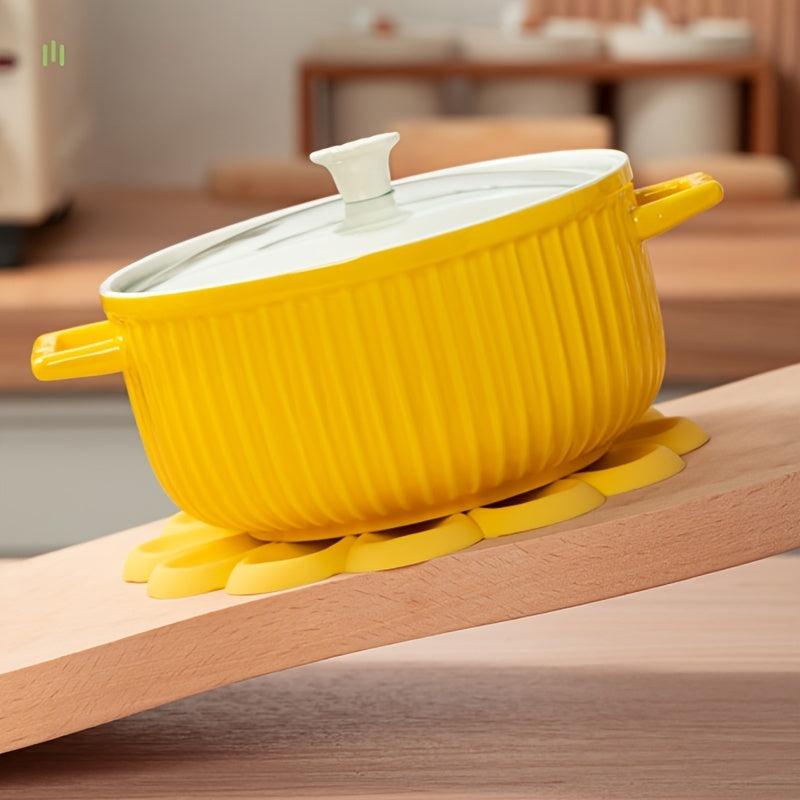Daisy Flower Silicone Placemat Heat Insulation Pad 16