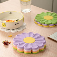 Daisy Flower Silicone Placemat Heat Insulation Pad 16
