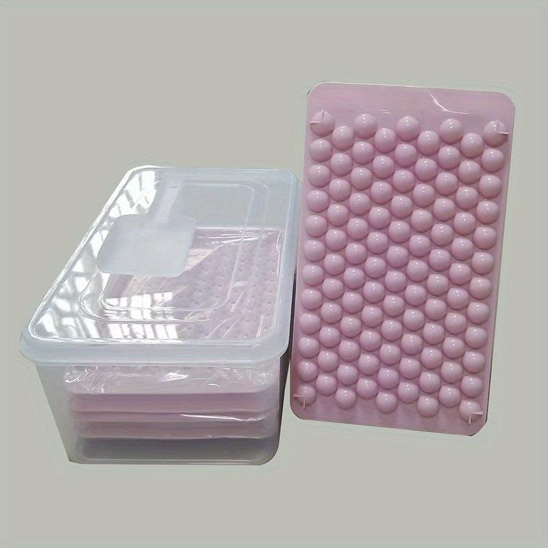 Round Ice Tray Homemade Ice Cube Mold 104 Grids 3 Layers