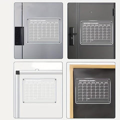 Acrylic Magnetic Dry Erase Board Calendar For Fridge - Weekly Planner