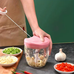 Multifunctional Vegetable Cutter & Garlic Masher Kitchen Tool