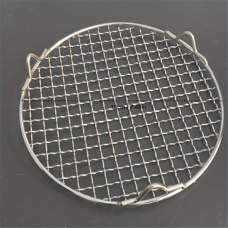 304 Stainless Steel Round BBQ Net Barbecue Grill Mesh Cooling Rack Camping