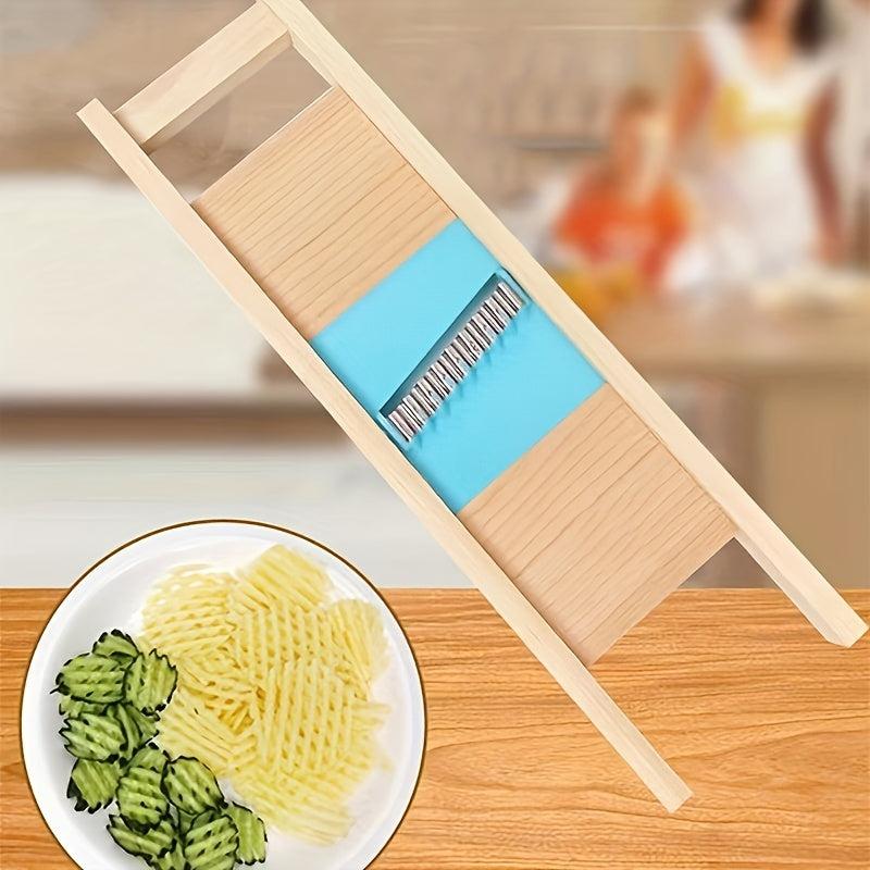 Stainless Steel Potato Lattice Maker Wavy Chopper Vegetable Cutter