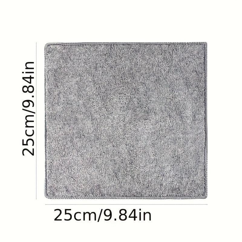 Bamboo Microfiber Dish Towel Set for Cleaning - 4 pcs