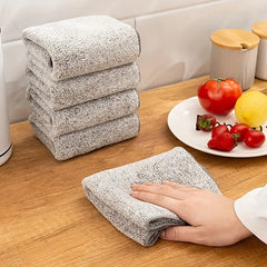 Bamboo Microfiber Dish Towel Set for Cleaning - 4 pcs