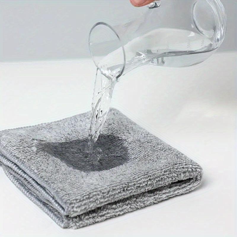 Bamboo Microfiber Dish Towel Set for Cleaning - 4 pcs