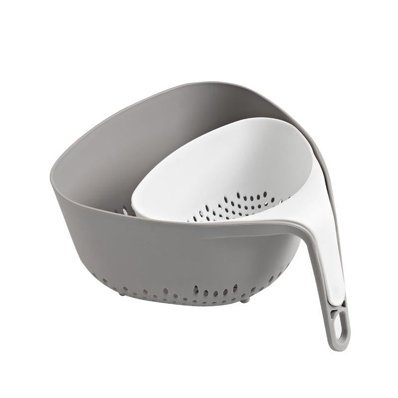 Double Layer Drain Basket Vegetable Washing Basket Colander Basket Strainer