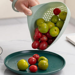 Double Layer Drain Basket Vegetable Washing Basket Colander Basket Strainer