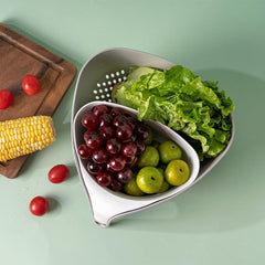 Double Layer Drain Basket Vegetable Washing Basket Colander Basket Strainer