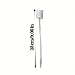 Colorful Steel Spoon Straws Mini Shovel Spoon for Drinking Mixing