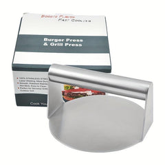 2pcs Stainless Steel Burger Press Manual Meat Press