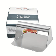 2pcs Stainless Steel Burger Press Manual Meat Press