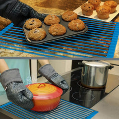 Stainless Steel Dish Drying Mats Collapsible Roll Up Rack