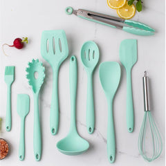 11pcs Silicone Kitchen Utensils Set High Temp Resistant Non stick Cooking