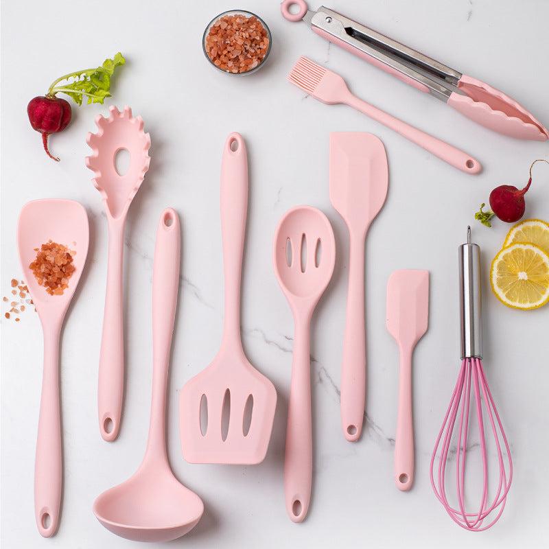 11pcs Silicone Kitchen Utensils Set High Temp Resistant Non stick Cooking