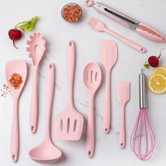 11pcs Silicone Kitchen Utensils Set High Temp Resistant Non stick Cooking