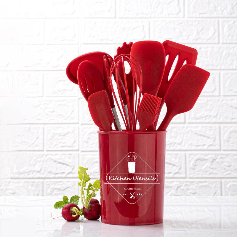 11pcs Silicone Kitchen Utensils Set High Temp Resistant Non stick Cooking