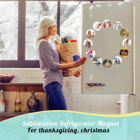 10pcs Sublimation Magnet Blanks 5.5x5.5cm Round
